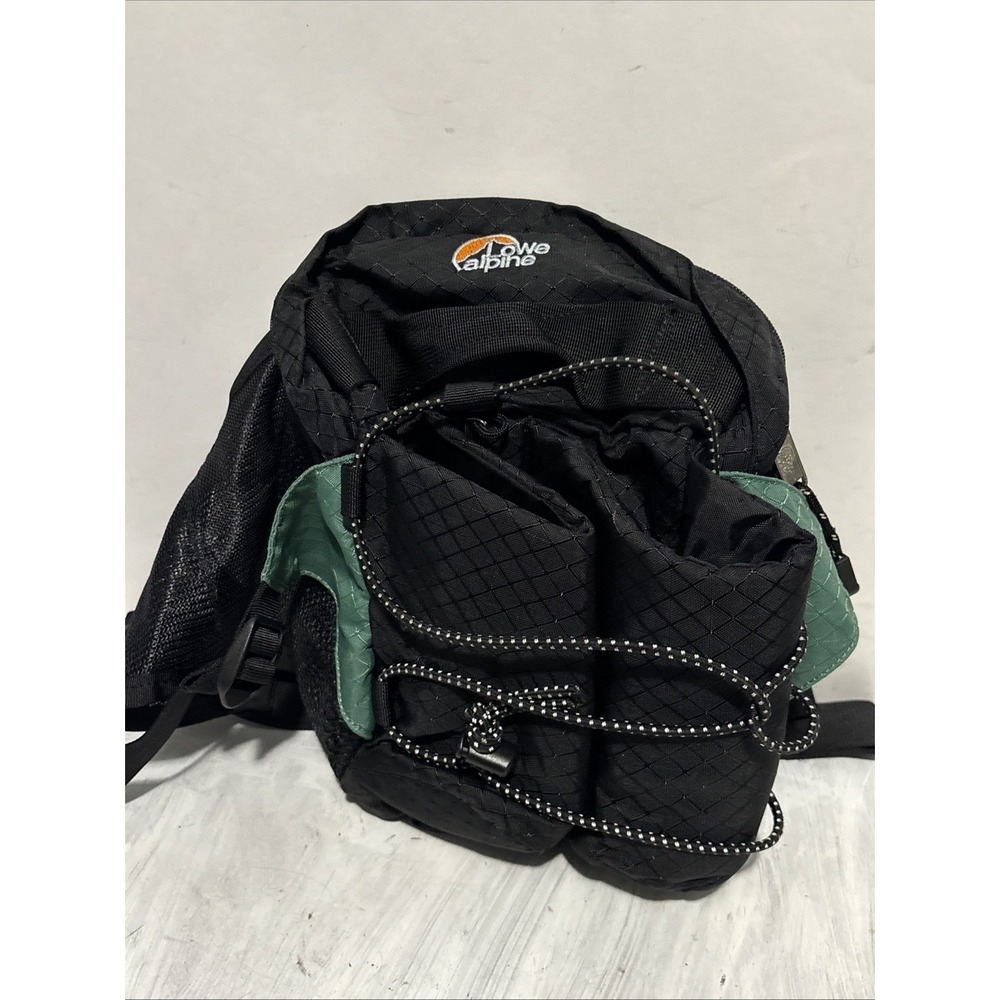 Lowe Alpine Vintage Lumbar Waist Pack Hiking Running Bag Green Black Nylon